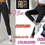 Legginsy damskie ocieplane S/M L XL XXL czarne