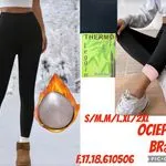 Legginsy damskie ocieplane bambusowe S/M/L/XL/2XL
