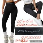 Legginsy damskie Clarvqque S/M/L/XL czarne