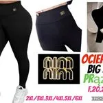 Legginsy damskie ocieplane Big Size 2XL-6XL