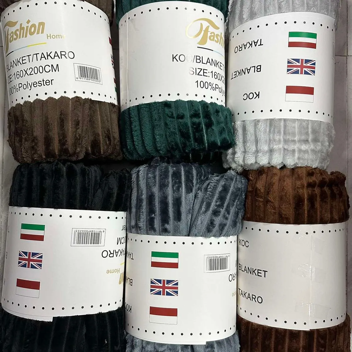 Koce 160x200 cm 100% Poliester Faux Fur