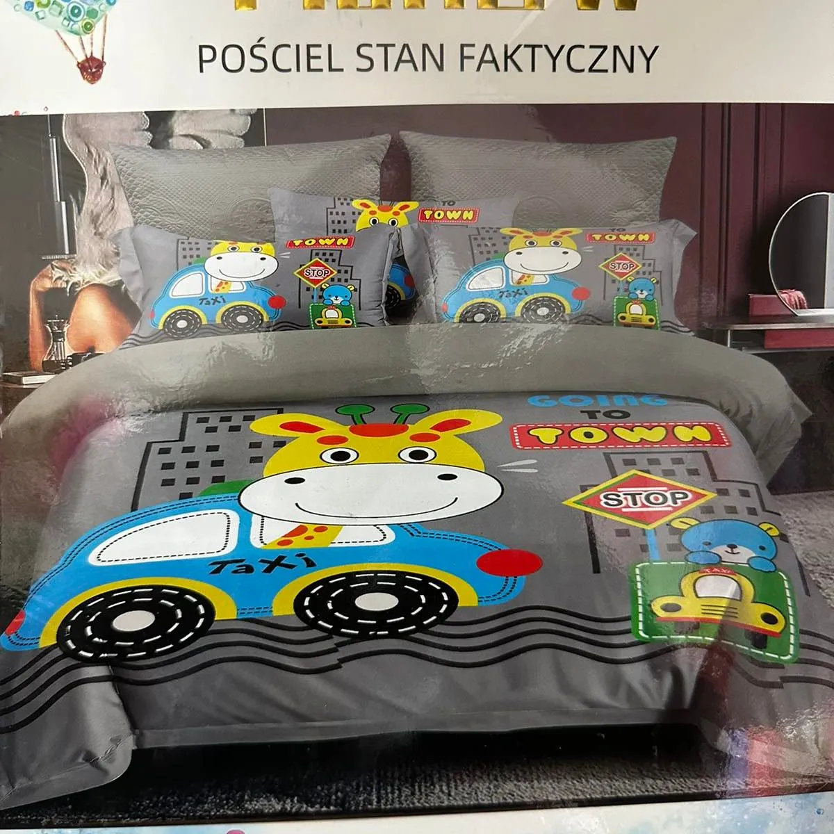 Pościel 160/200 Stan Faktczny FILDRDW Żyrafa Town