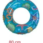Koło dmuchane do pływania 80cm, wzór morski mozaika, mix kolorów