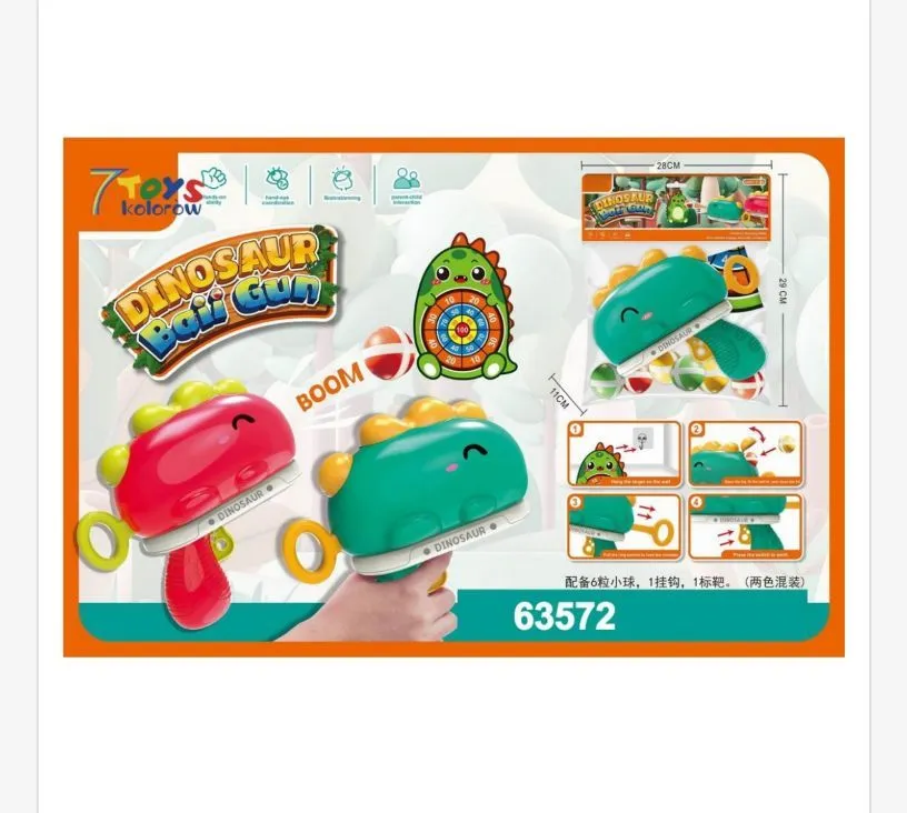 Pistolet na kulki Dino Ball Gun 7 Toys