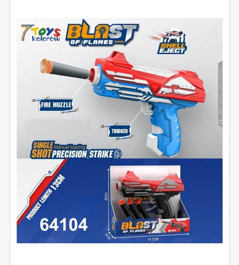 Pistolet Blast Shell Eject z wyrzutem łusek 14cm