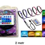 Lampka LED USB 2m z pilotem RGB 90% energii