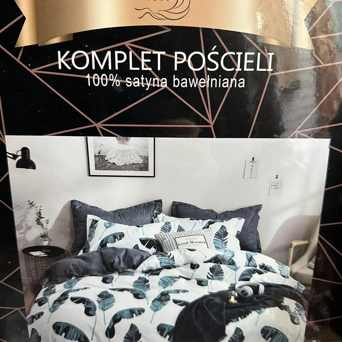 Komplet Pościeli 4CZ 200/220 Satyna Bawełniana