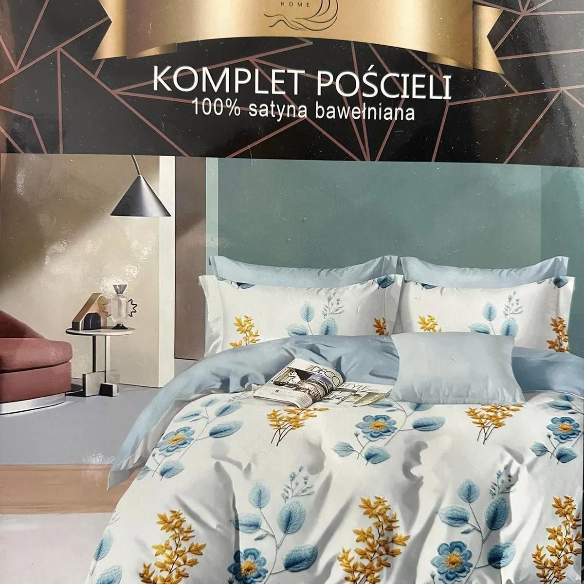 Komplet Pościeli 4CZ 200/220 100% Satyna Bawełniana