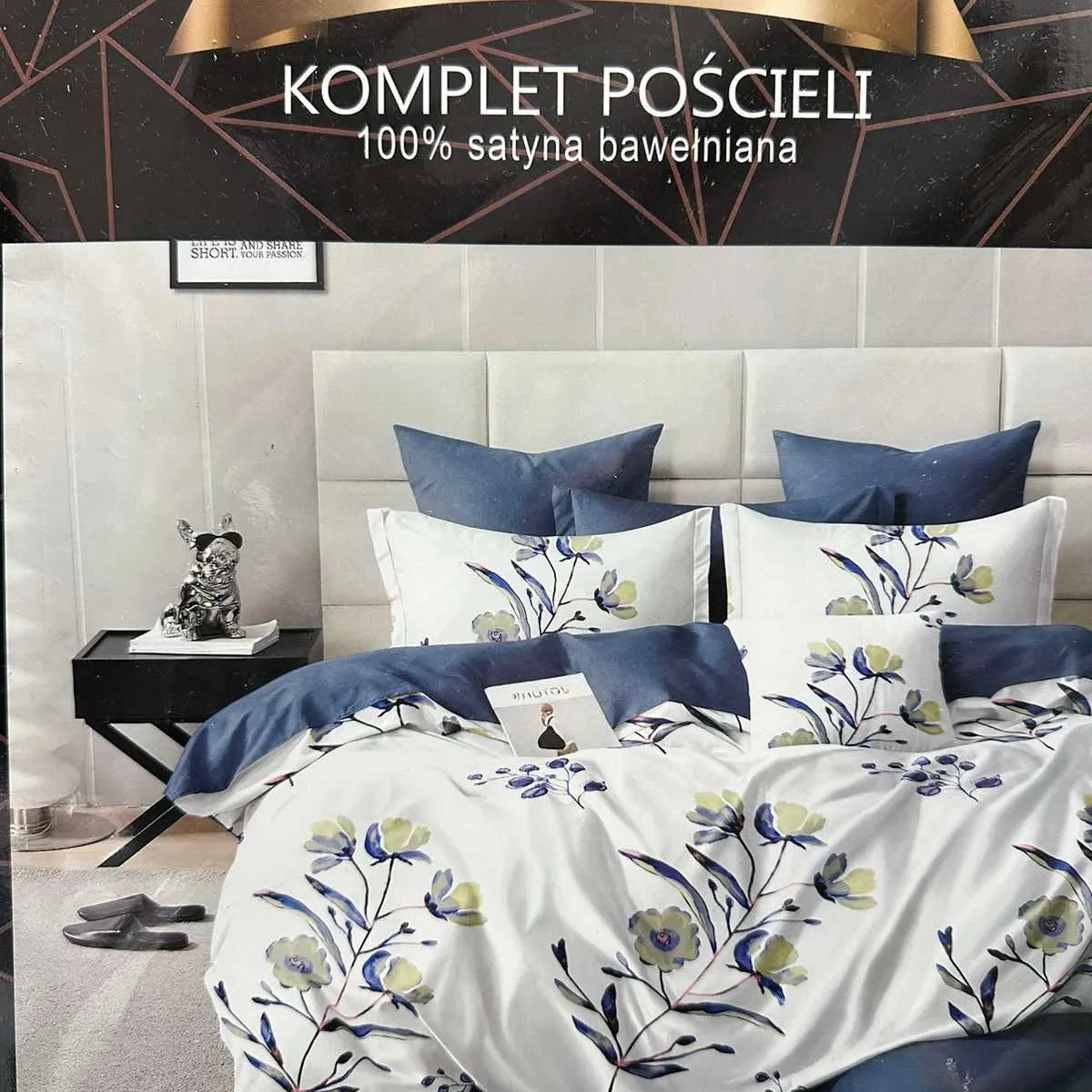 Komplet Pościeli 4CZ 200/220 100% Satyna Bawełniana