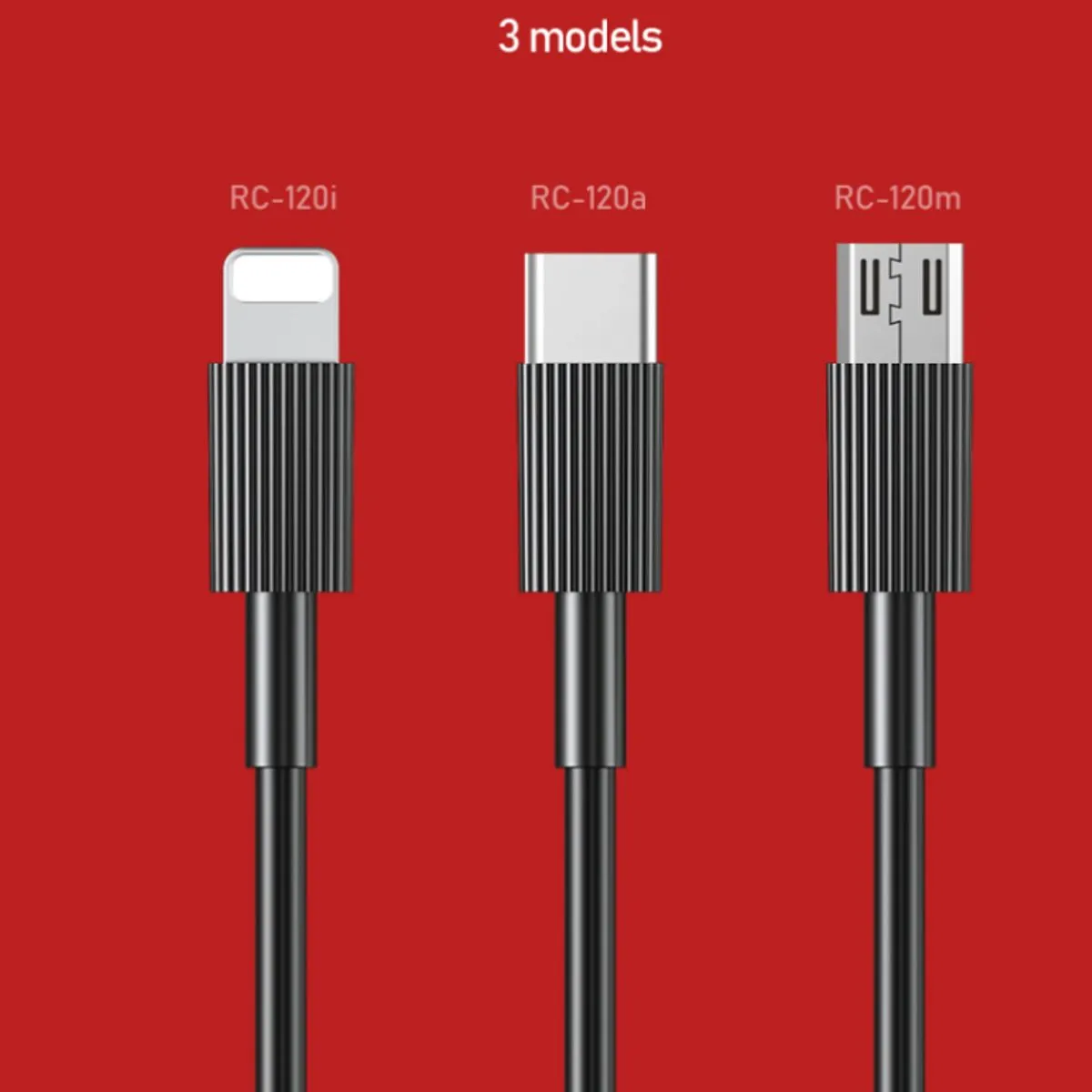 Kabel do Power Banka 30cm 3A USB-C Lightning Micro USB