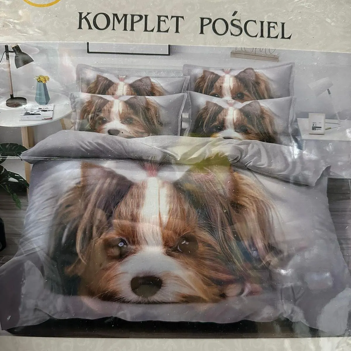 Komplet Pościel 4CZ Milanozano 200/220 Piesek
