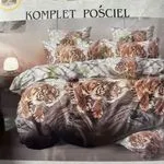 Komplet Pościel 4CZ Milano 200/220 Tygrys