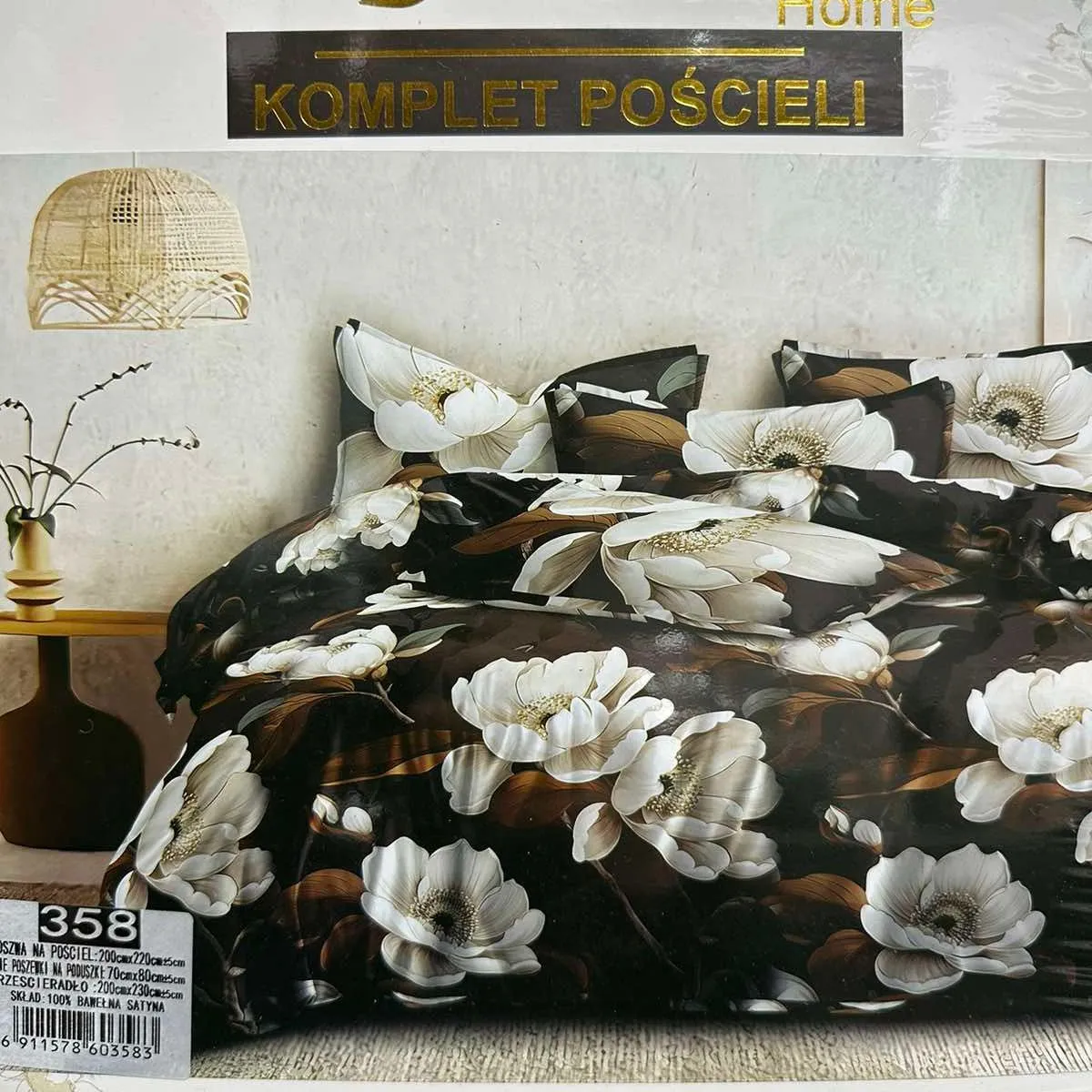 Komplet Pościeli 4cz Fashion Home 200/220 100% Nie Farbujące
