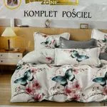 Komplet Pościel 4CZ Milano 200/220 Motyw Motyli
