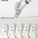 Skarpetki damskie COSASAS Happy Socks biało-czarne roz.