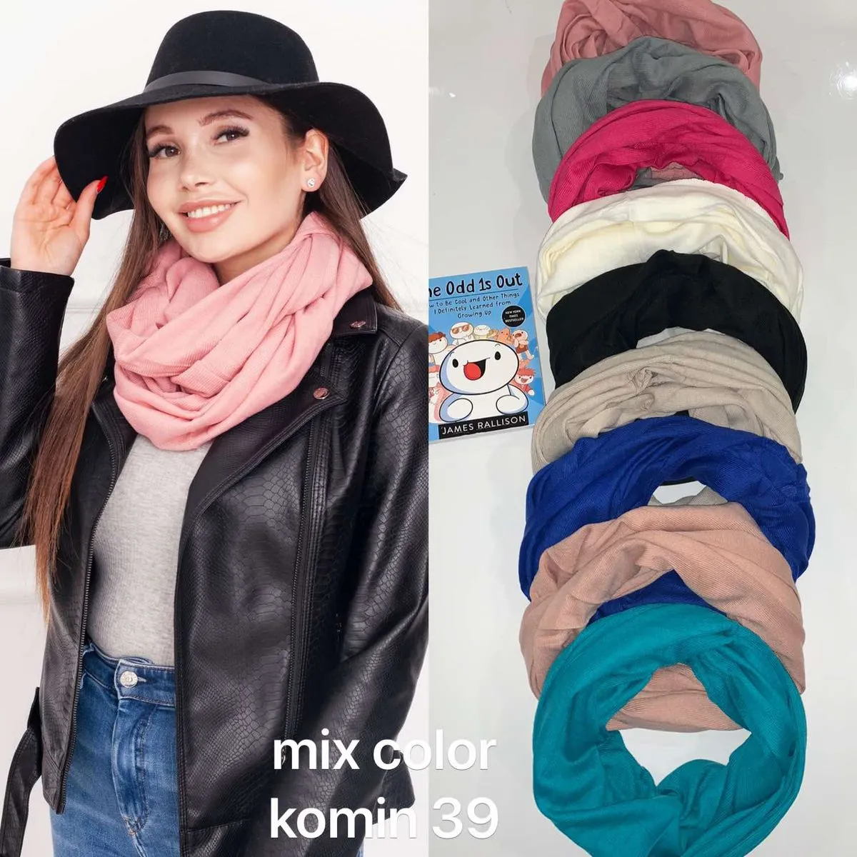 Komin Damski Mix Kolorów 39