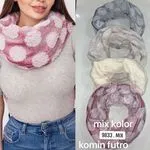 Komin Damski Futrzany Mix Kolorów 9833