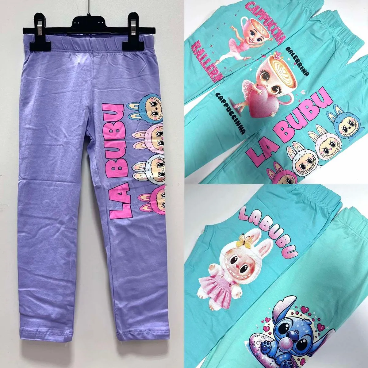 Komplet Spodnie Legginsy Dziecięce 4-8L z Postaciami
