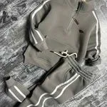 Komplet Ubrania dla Dzieci 6-14L Szary Bluza Spodnie