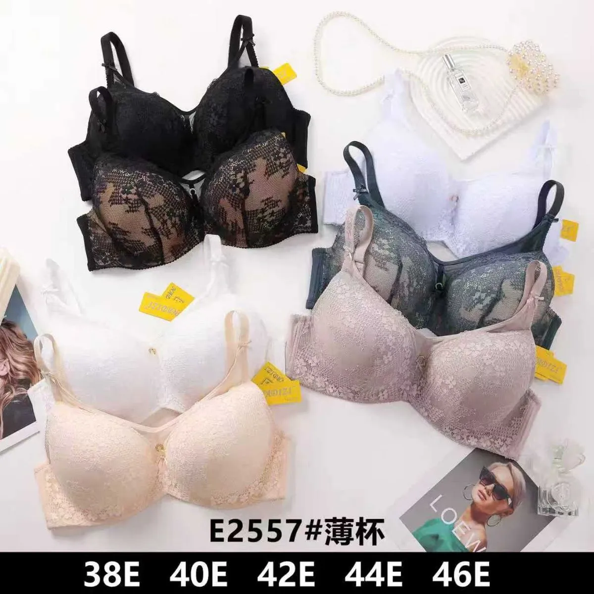 Biustonosz damski push-up E2557 rozmiary 38E-46E