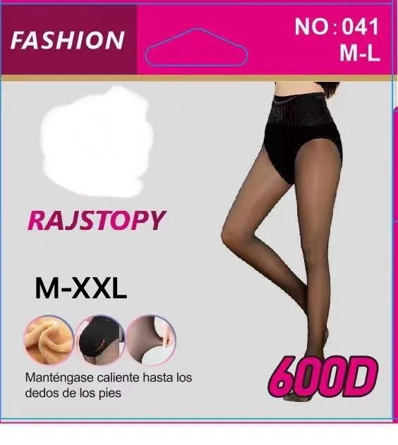 Rajstopy damskie czarne 6000D M-XXL