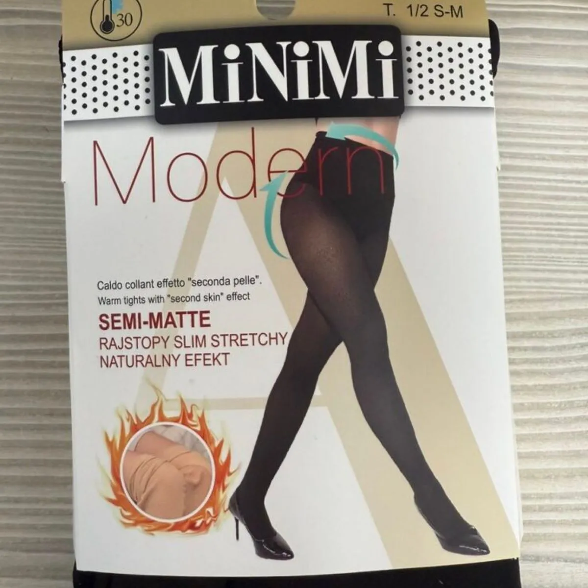 Rajstopy damskie czarne MiniMi Modern 40 DEN