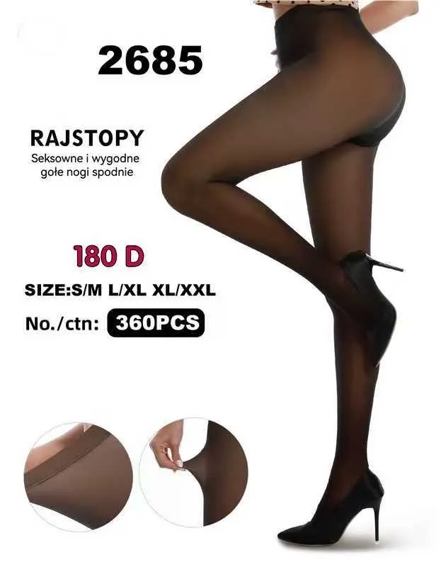 Rajstopy damskie 180D S-M L XL XXL cieliste