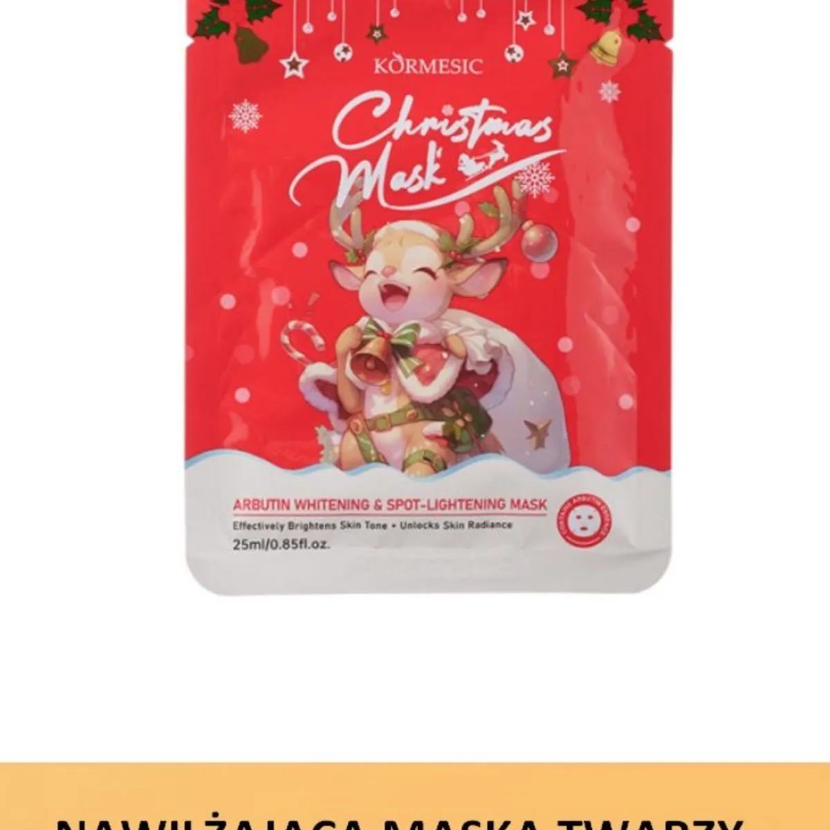 Maska nawilżająca do twarzy Arbutin Brightening Christmas 25ml