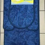 Komplet dywaników łazienkowych 3PCS 50/75 45/50 35/45 granatowy