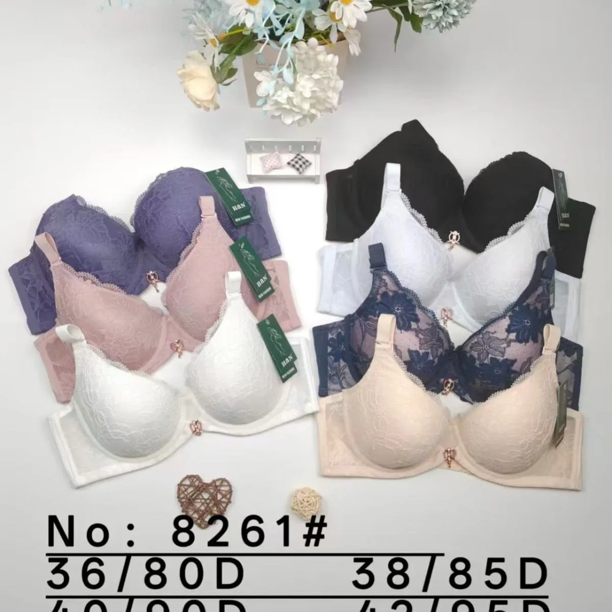 Biustonosz Damski Push-up 36/80D-44/100D Nr 8261#