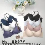 Biustonosz Damski Push-up 36/80-42/95C Czarny Biały Różowy