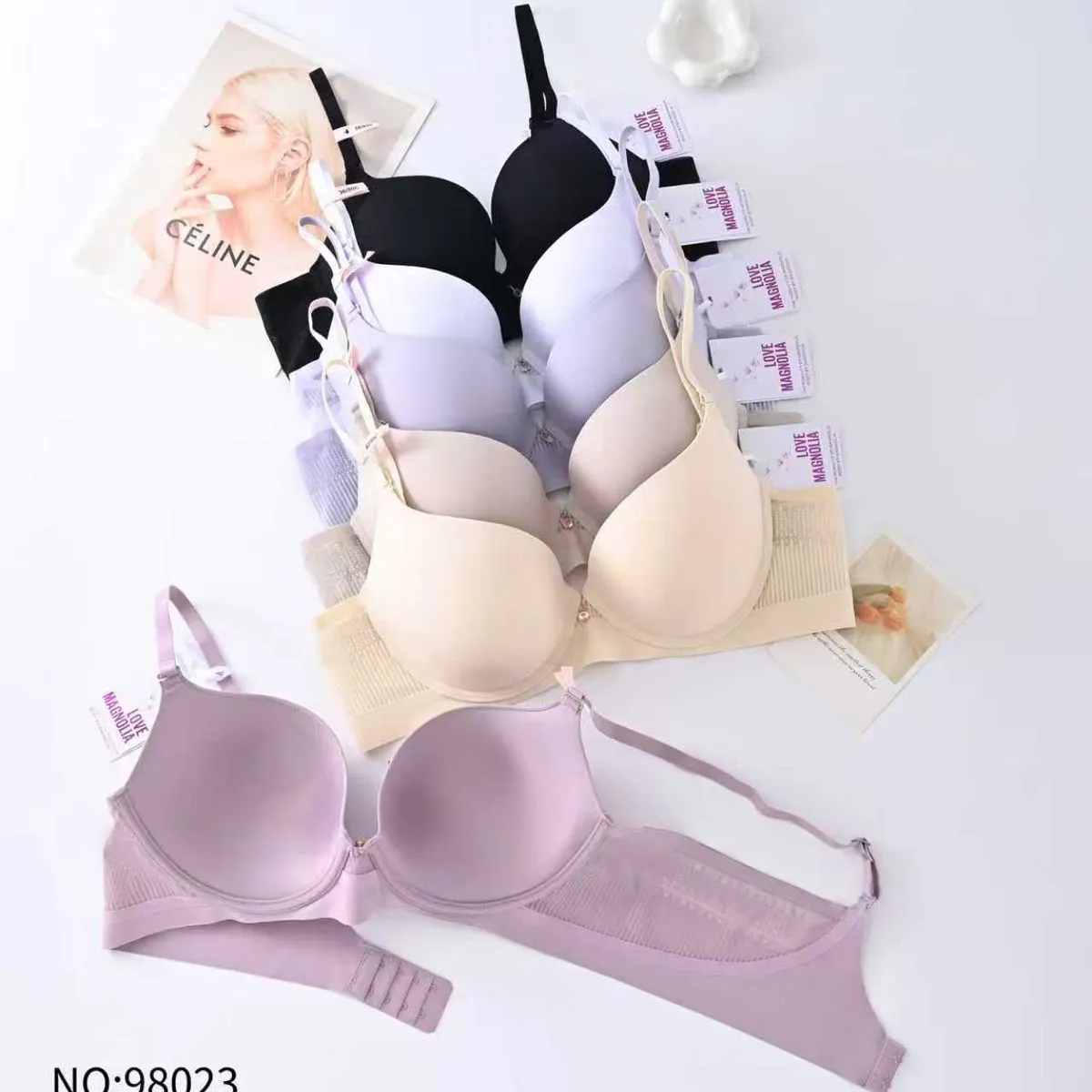 Biustonosz damski push-up NO-9023 rozmiary 36/70C-44/100C