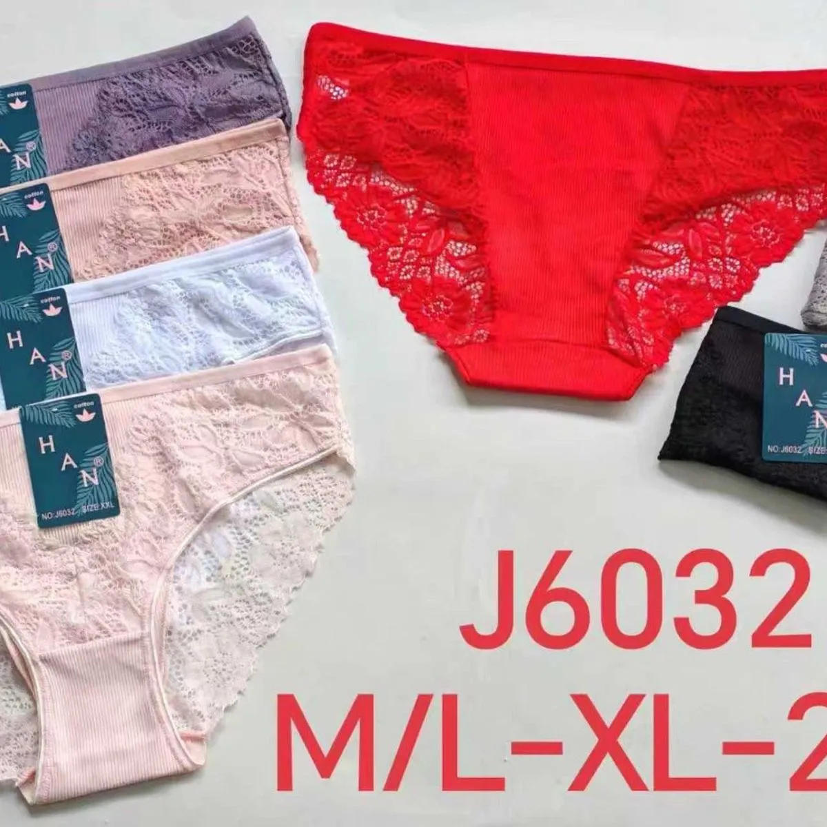 Majtki damskie koronkowe J6032 M/L-XL-2XL