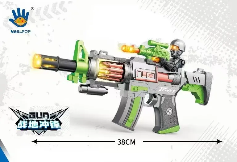 Pistolet na kulki Nerf Lolli 38cm zielony-szary