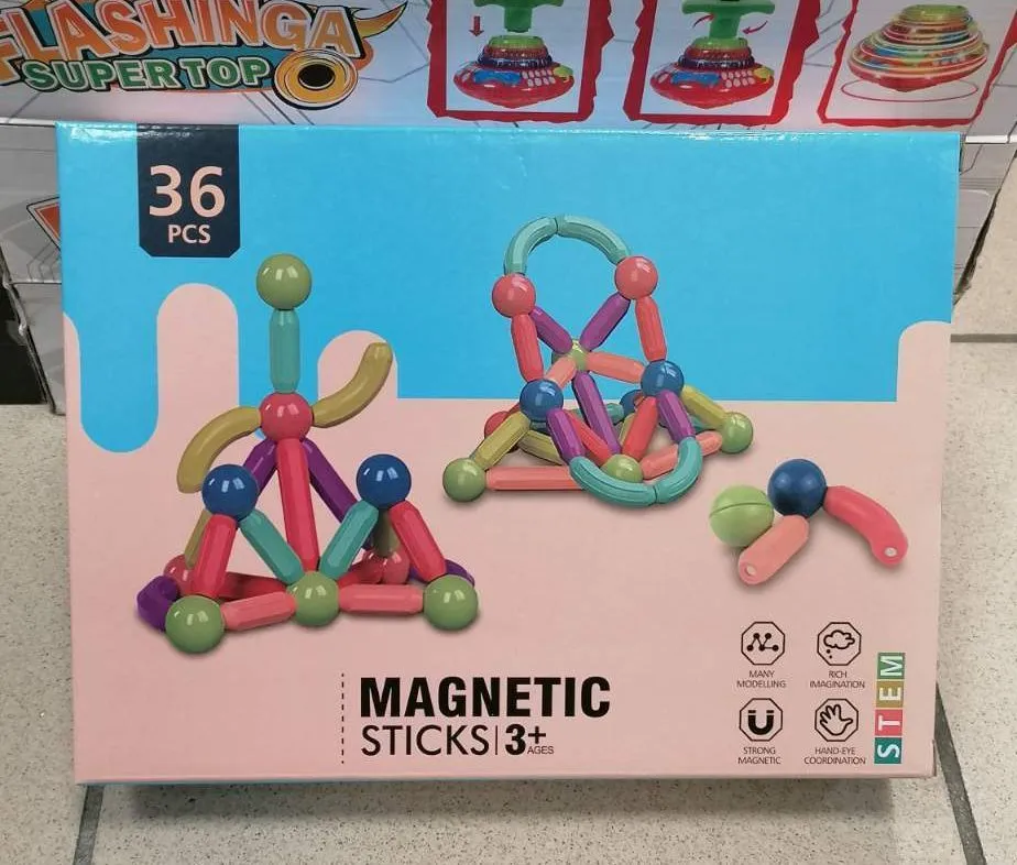 Zabawki Magnetyczne Magnetic Sticks 36PCS