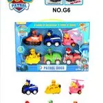 Zestaw Mini Patrol Dogs 6PCS Napęd Pull-Back PAW Patrol