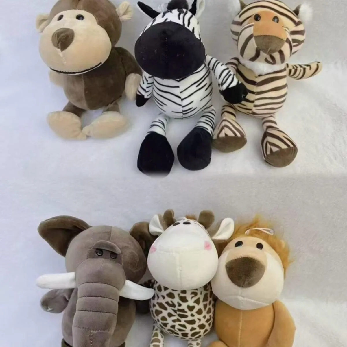 Maskotka Pluszowa 25cm Zwierzęta Safari Mix 6 Wzorów