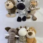 Maskotka Pluszowa 25cm Zwierzęta Safari Mix 6 Wzorów
