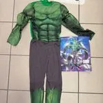 Strój Hulk SML zielony z mięśniami