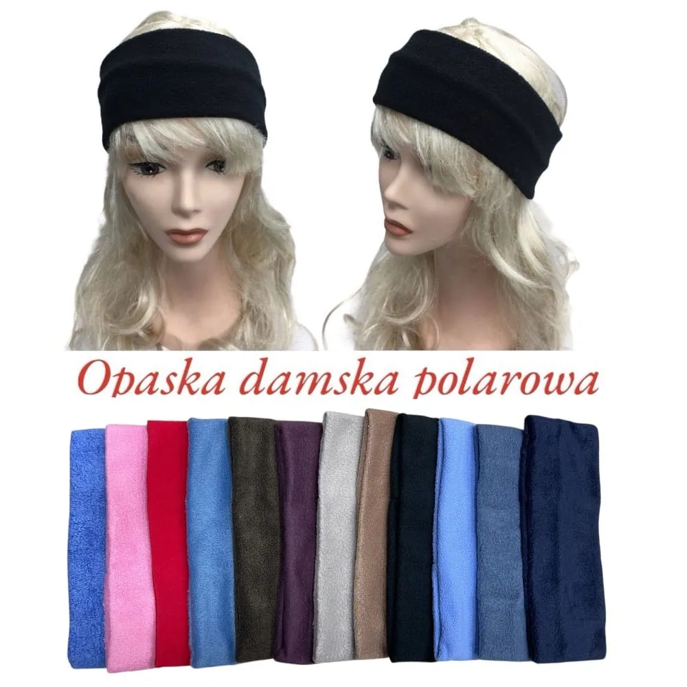 Opaska damska polarowa