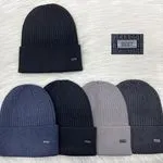 Czapki męskie beanie dzianinowe czarne szare granatowe