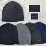 Czapki męskie beanie dzianinowe szare granatowe czarne