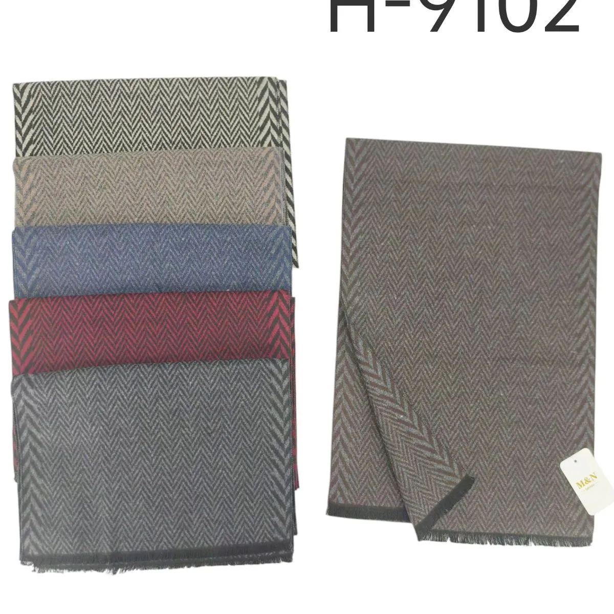 Szaliki męskie H-9102 wielokolorowe