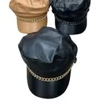 Czapki damskie bucket hat z łańcuszkiem MO223486