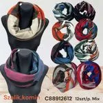 Szaliki damskie kominy mix kolorów 12 szt/op