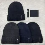 Czapki męskie beanie czarne i szare