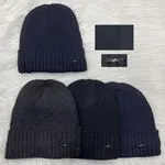 Czapki męskie beanie sportowe granat/czarny szary