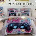 Komplet pościeli Milano 4cz 160/200 z motywem gamingowym