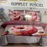 Komplet pościeli Milano 4cz 160/200 z motywem donutów
