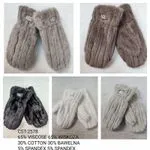 Rękawiczki damskie futrzane UGG 65% wiskozy 30% bawełny